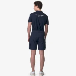 K-WAY Greges Orient Express Team Ac - Shorts - Cargo - Unisex - Blue Dress New