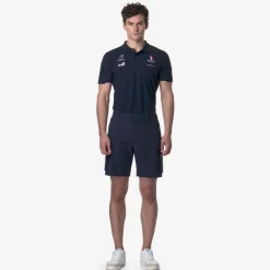 K-WAY Greges Orient Express Team Ac - Shorts - Cargo - Unisex - Blue Dress Flash Sale