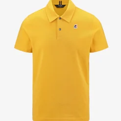 K-WAY Gregoire Tape - Polo Shirts - Polo - Man - Yellow Solar Hot