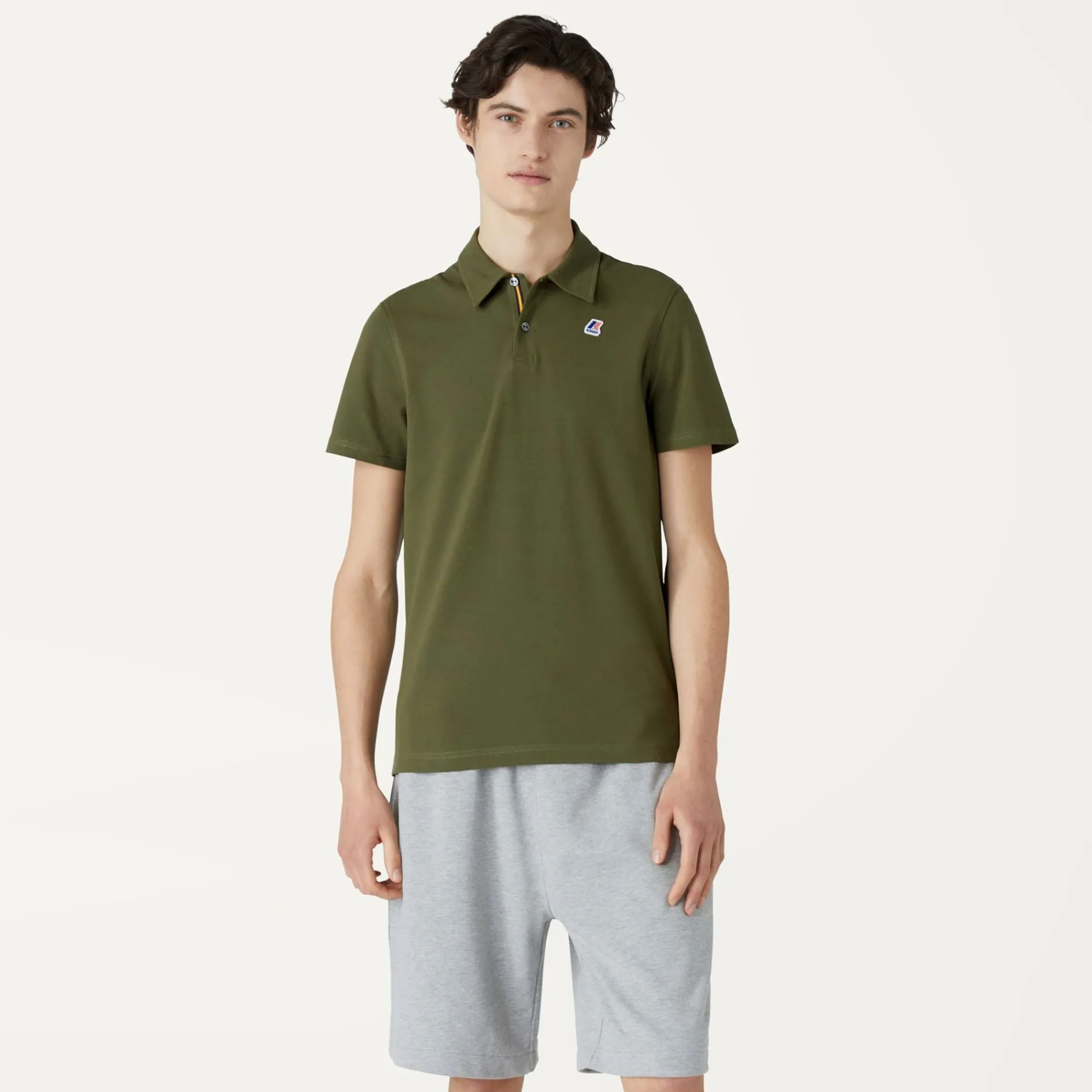 K-WAY Gregoire Tape - Polo Shirts - Polo - Man - Green Military Store