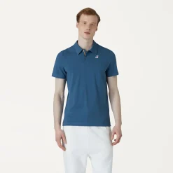 K-WAY Gregoire Tape - Polo Shirts - Polo - Man - Blue Deep Best Sale