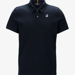 K-WAY Gregoire Tape - Polo Shirts - Polo - Man - Blue Depth Shop