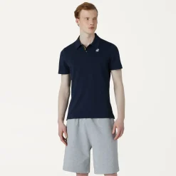 K-WAY Gregoire Tape - Polo Shirts - Polo - Man - Blue Depth Shop