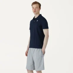 K-WAY Gregoire Tape - Polo Shirts - Polo - Man - Blue Depth Shop