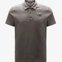 K-WAY Gregoire Tape - Polo Shirts - Polo - Man - Grey Smoke New