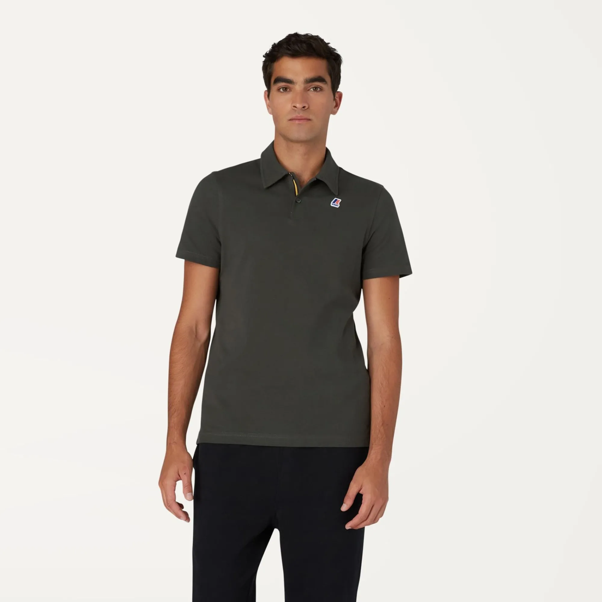 K-WAY Gregoire Tape - Polo Shirts - Polo - Man - Black Torba Hot