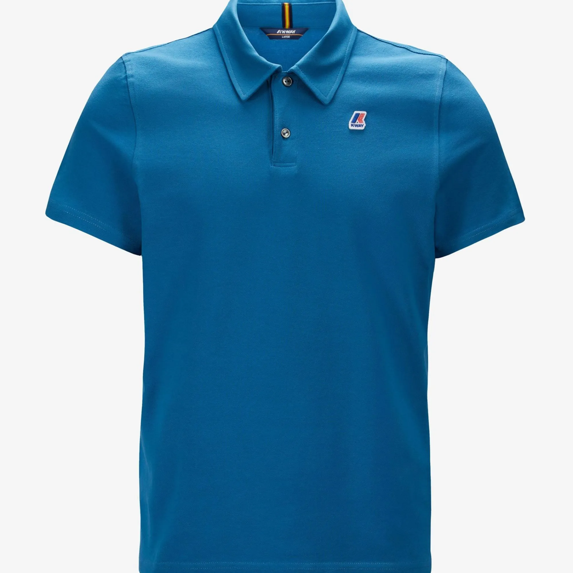 K-WAY Gregoire Tape - Polo Shirts - Polo - Man - Blue Deep Water Cheap