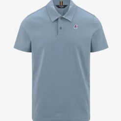 K-WAY Gregoire Tape - Polo Shirts - Polo - Man - Blue Avio Cheap
