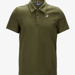 K-WAY Gregoire Tape - Polo Shirts - Polo - Man - Green Military Online