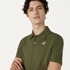 K-WAY Gregoire Tape - Polo Shirts - Polo - Man - Green Military Online