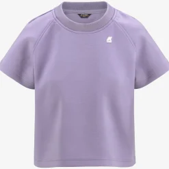 K-WAY Guendaline Light Spacer - T-Shirtstop - T-Shirt - Woman - Violet Glicine Discount