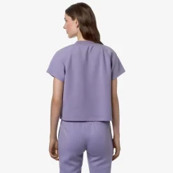 K-WAY Guendaline Light Spacer - T-Shirtstop - T-Shirt - Woman - Violet Glicine Discount