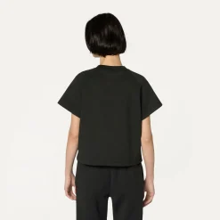 K-WAY Guendaline Light Spacer - T-Shirtstop - T-Shirt - Woman - Black Pure Outlet