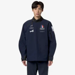 K-WAY Guirrec Orient Express Ac - Jackets - Short - Unisex - Blue Dress Sale