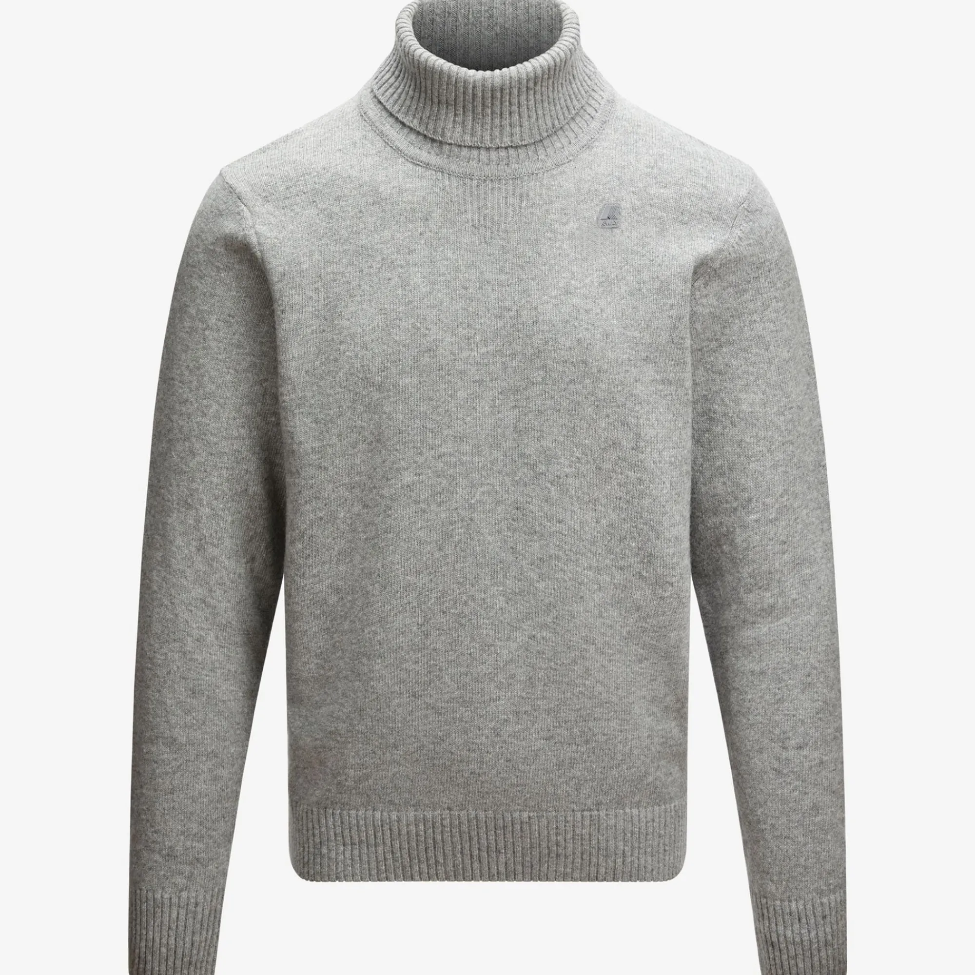 K-WAY Henry Lambswool - Knitwear - Pullover - Man - Grey Md Steel Sale
