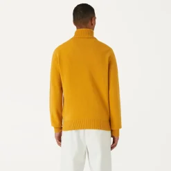 K-WAY Henry Lambswool - Knitwear - Pullover - Man - Yellow Sunflower Cheap