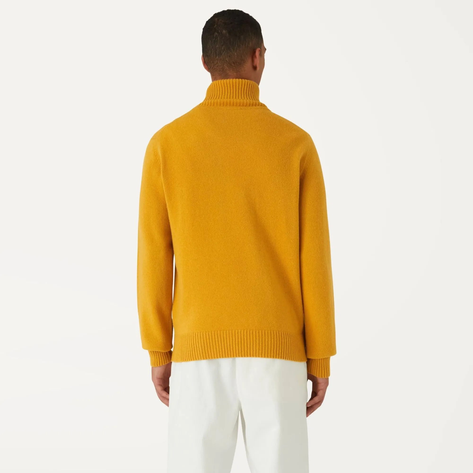 K-WAY Henry Lambswool - Knitwear - Pullover - Man - Yellow Sunflower Cheap