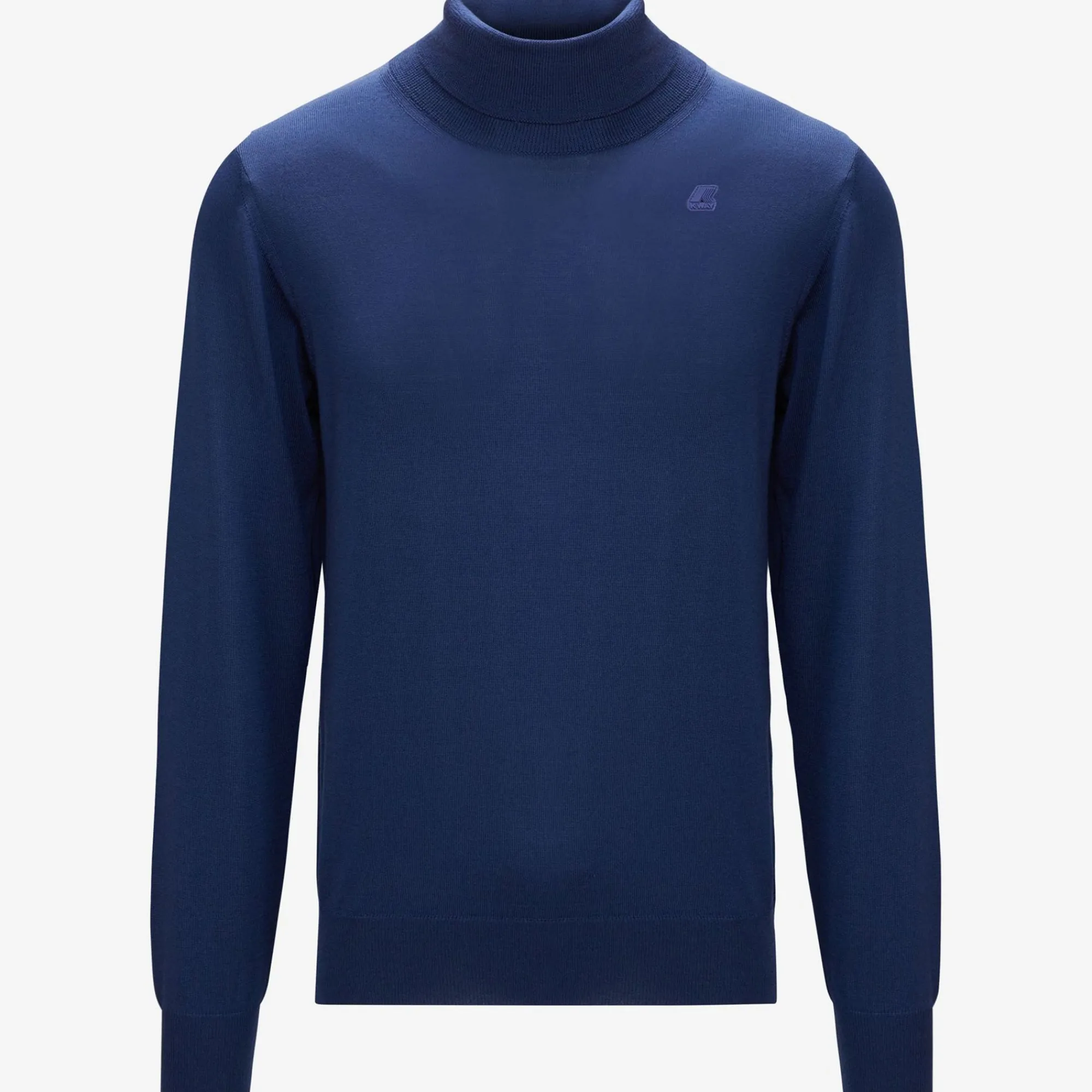 K-WAY Henry Merino - Knitwear - Pullover - Man - Blue Medieval Store