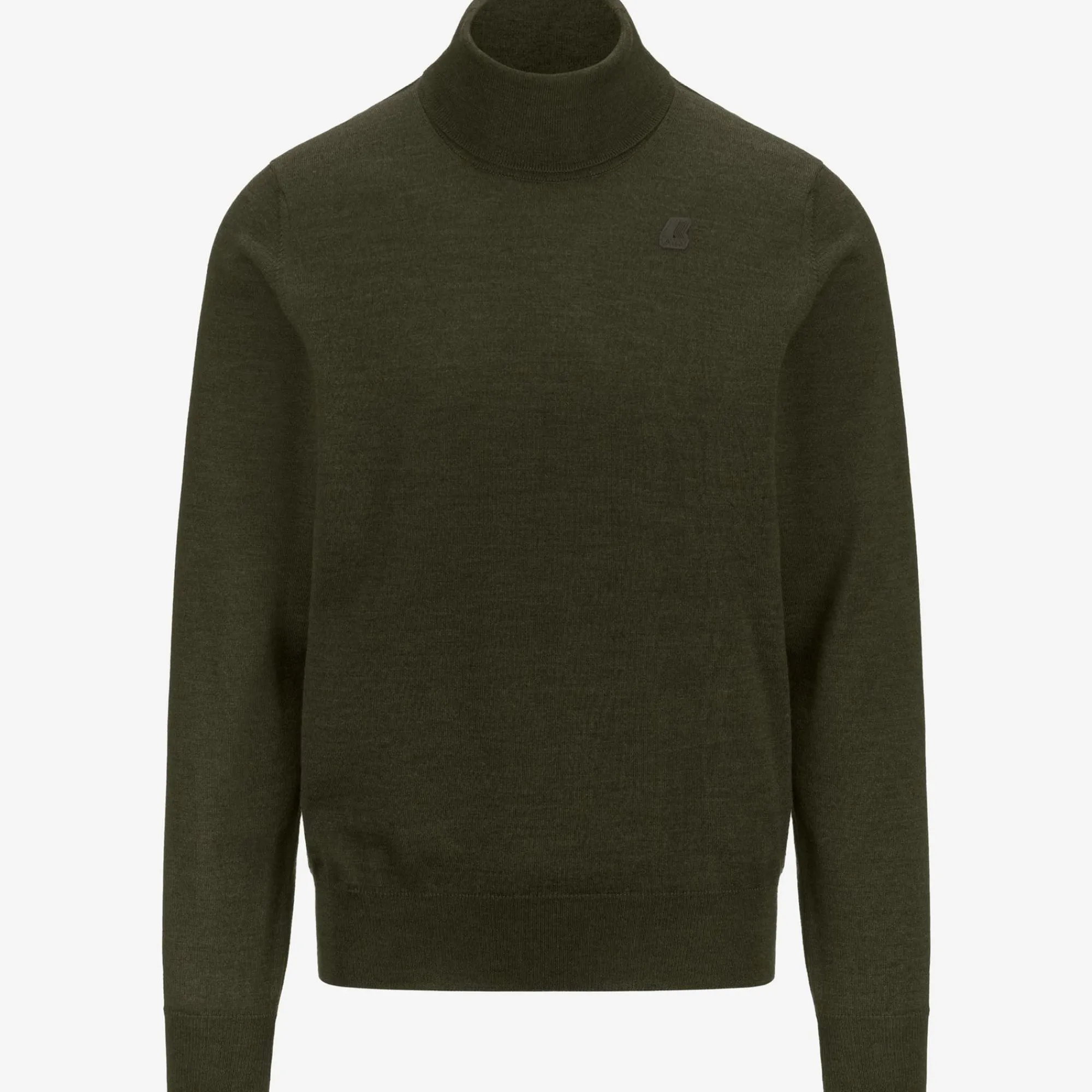 K-WAY Henry Merino - Knitwear - Pullover - Man - Green Blackish Cheap