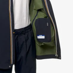 K-WAY Igon Eco Sd Contrast - Jackets - 3/4 Length - Man - Blue D-Green C Sale