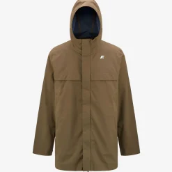 K-WAY Igon Eco Sd Contrast - Jackets - 3/4 Length - Man - Brown C-Blue F Clearance