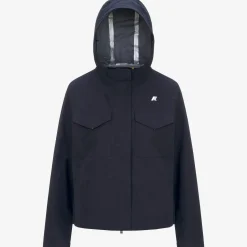 K-WAY Ivette Cotton Feel - Jackets - Mid - Woman - Blue Depth Hot