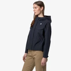 K-WAY Ivette Cotton Feel - Jackets - Mid - Woman - Blue Depth Hot