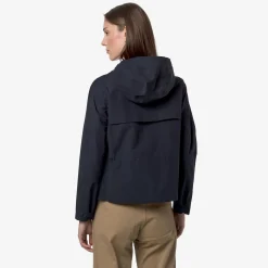 K-WAY Ivette Cotton Feel - Jackets - Mid - Woman - Blue Depth Hot