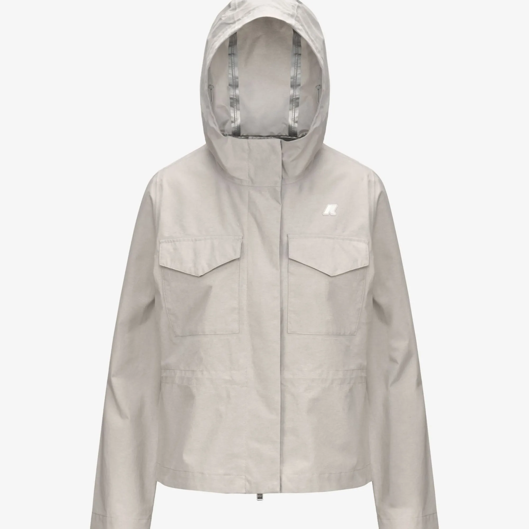 K-WAY Ivette Cotton Feel - Jackets - Mid - Woman - Beige Lt Clearance