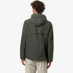 K-WAY Jack Ottoman - Jackets - Short - Man - Green Blackish Fashion