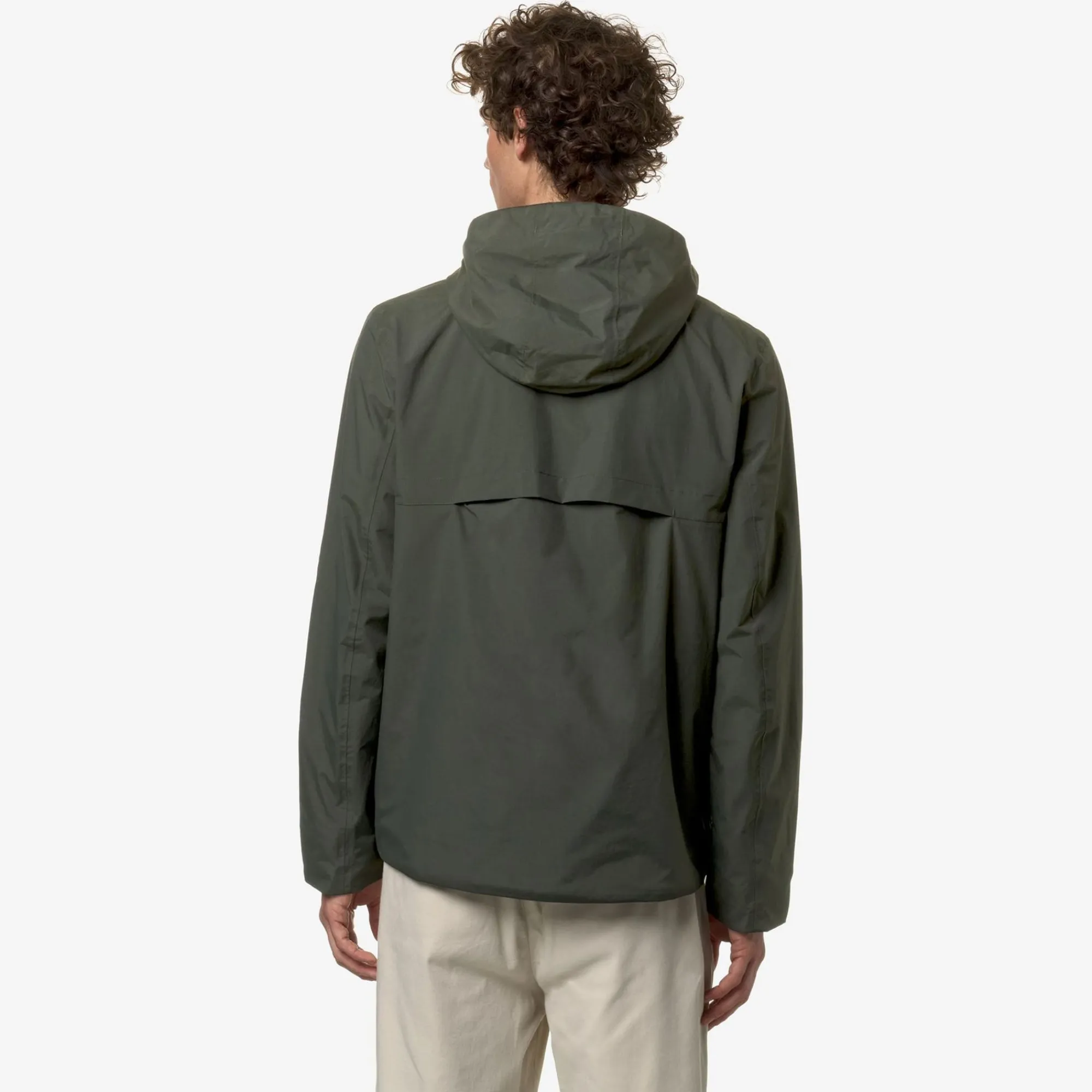 K-WAY Jack Ottoman - Jackets - Short - Man - Green Blackish Fashion