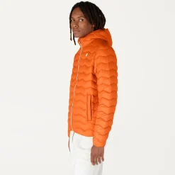 K-WAY Jack Quilted Warm - Jackets - Short - Man - Orange Rust Cheap