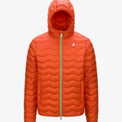 K-WAY Jack Quilted Warm - Jackets - Short - Man - Orange Pumpkin Shop