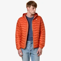 K-WAY Jack Quilted Warm - Jackets - Short - Man - Orange Pumpkin Shop