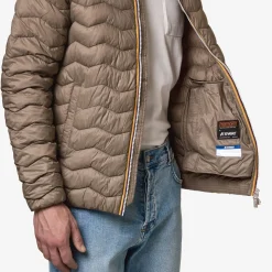 K-WAY Jack Quilted Warm - Jackets - Short - Man - Beige Taupe New