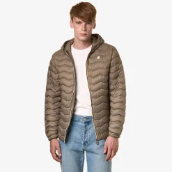 K-WAY Jack Quilted Warm - Jackets - Short - Man - Beige Taupe New