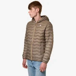 K-WAY Jack Quilted Warm - Jackets - Short - Man - Beige Taupe New