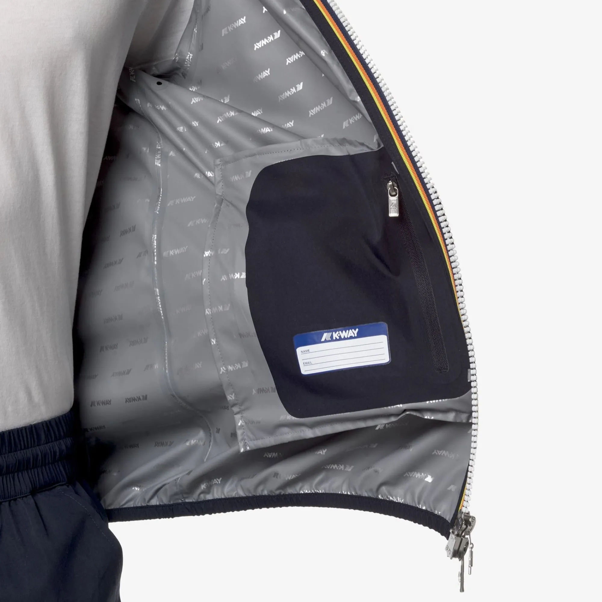 K-WAY Jack Stretch Dot - Jackets - Short - Man - Blue Depth Store