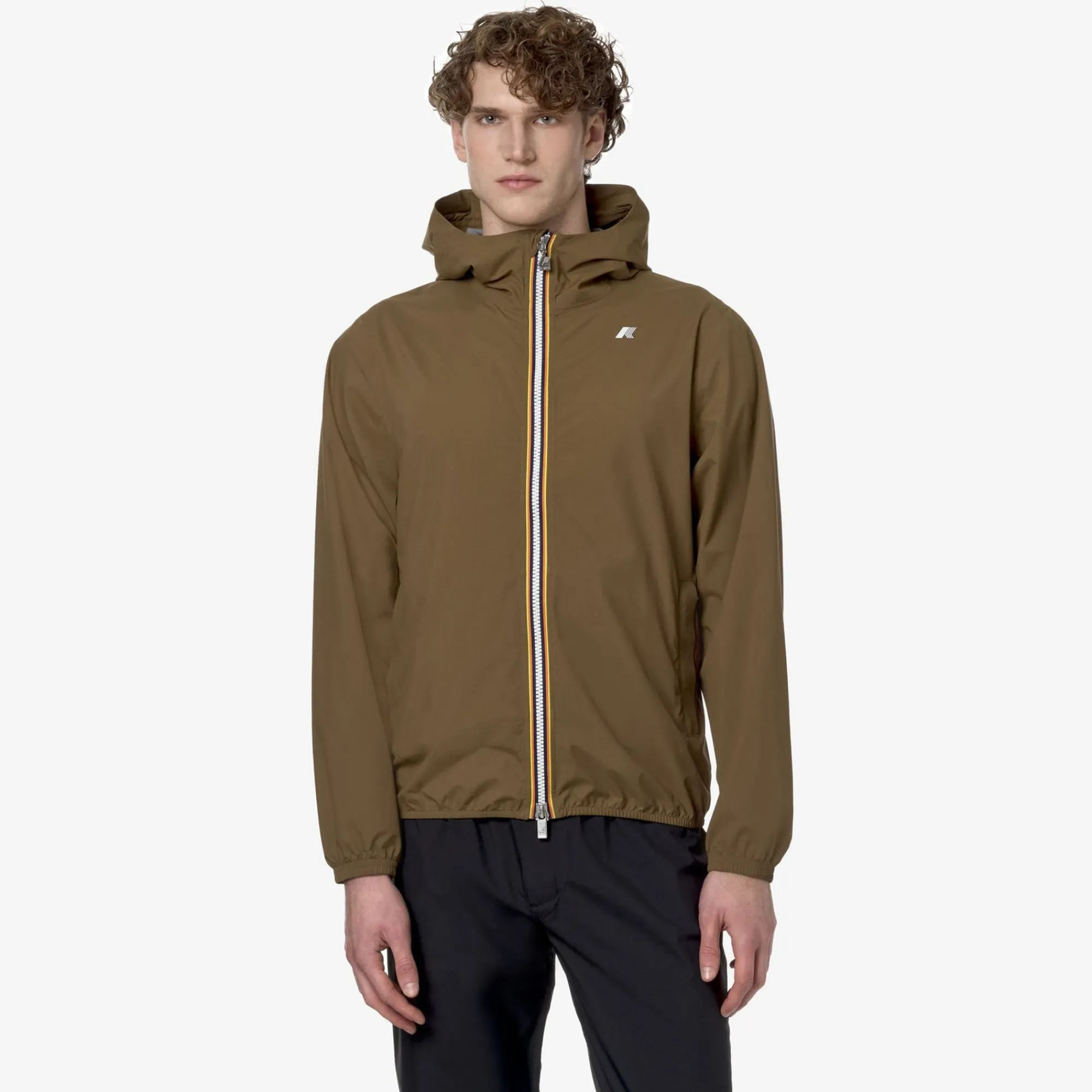 K-WAY Jack Stretch Dot - Jackets - Short - Man - Brown Corda Outlet