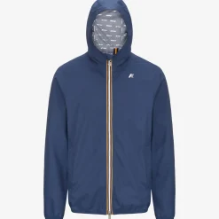 K-WAY Jack Stretch Dot - Jackets - Short - Man - Blue Fiord Cheap