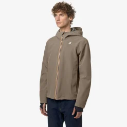 K-WAY Jacko Bonded Jersey - Jackets - Short - Man - Beige Taupe New