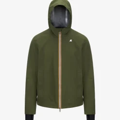 K-WAY Jacko Bonded Jersey - Jackets - Short - Man - Green Cypress Sale