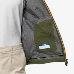 K-WAY Jacko Bonded Jersey - Jackets - Short - Man - Green Cypress Sale
