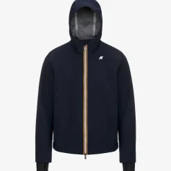 K-WAY Jacko Bonded Jersey - Jackets - Short - Man - Blue Depth New