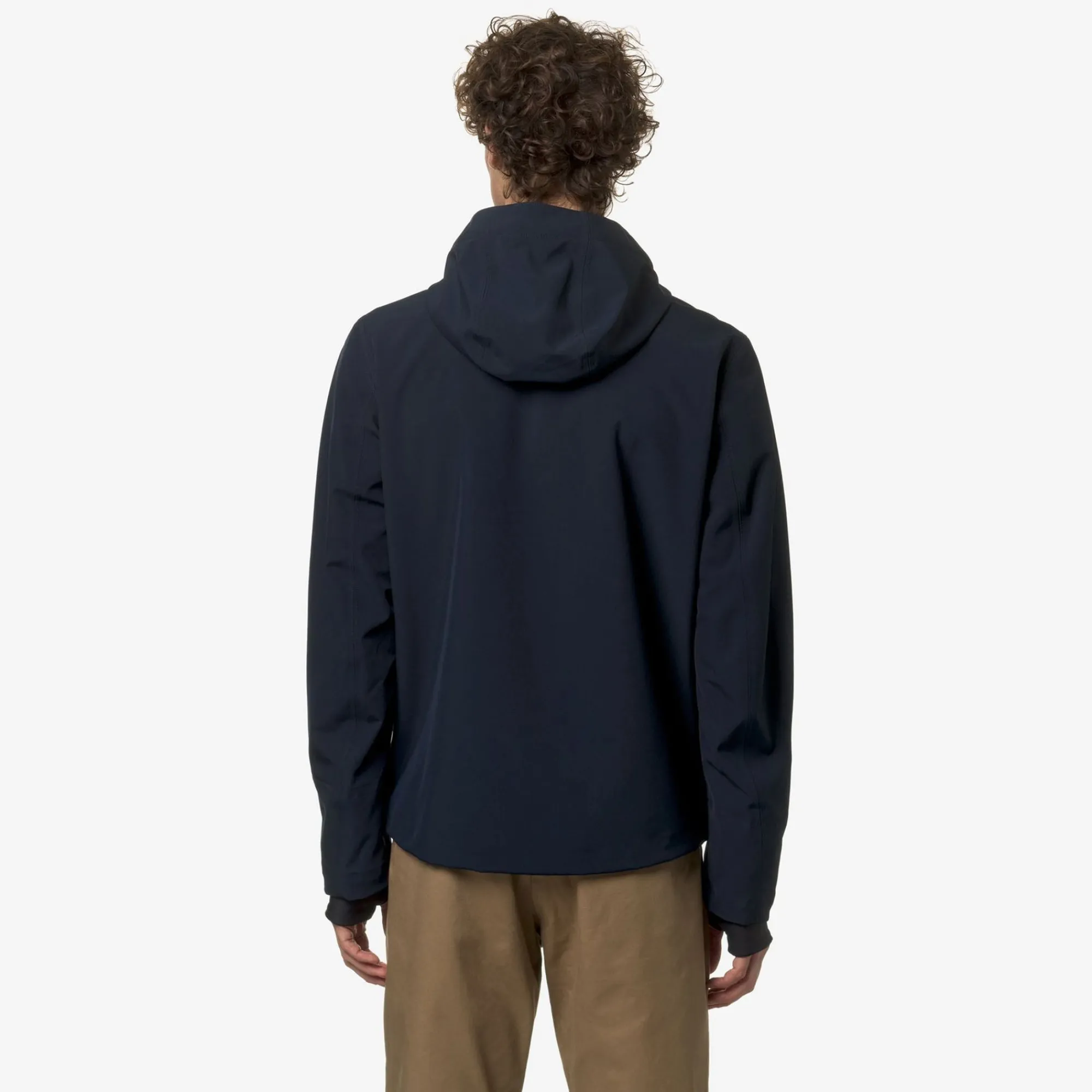 K-WAY Jacko Bonded Jersey - Jackets - Short - Man - Blue Depth New