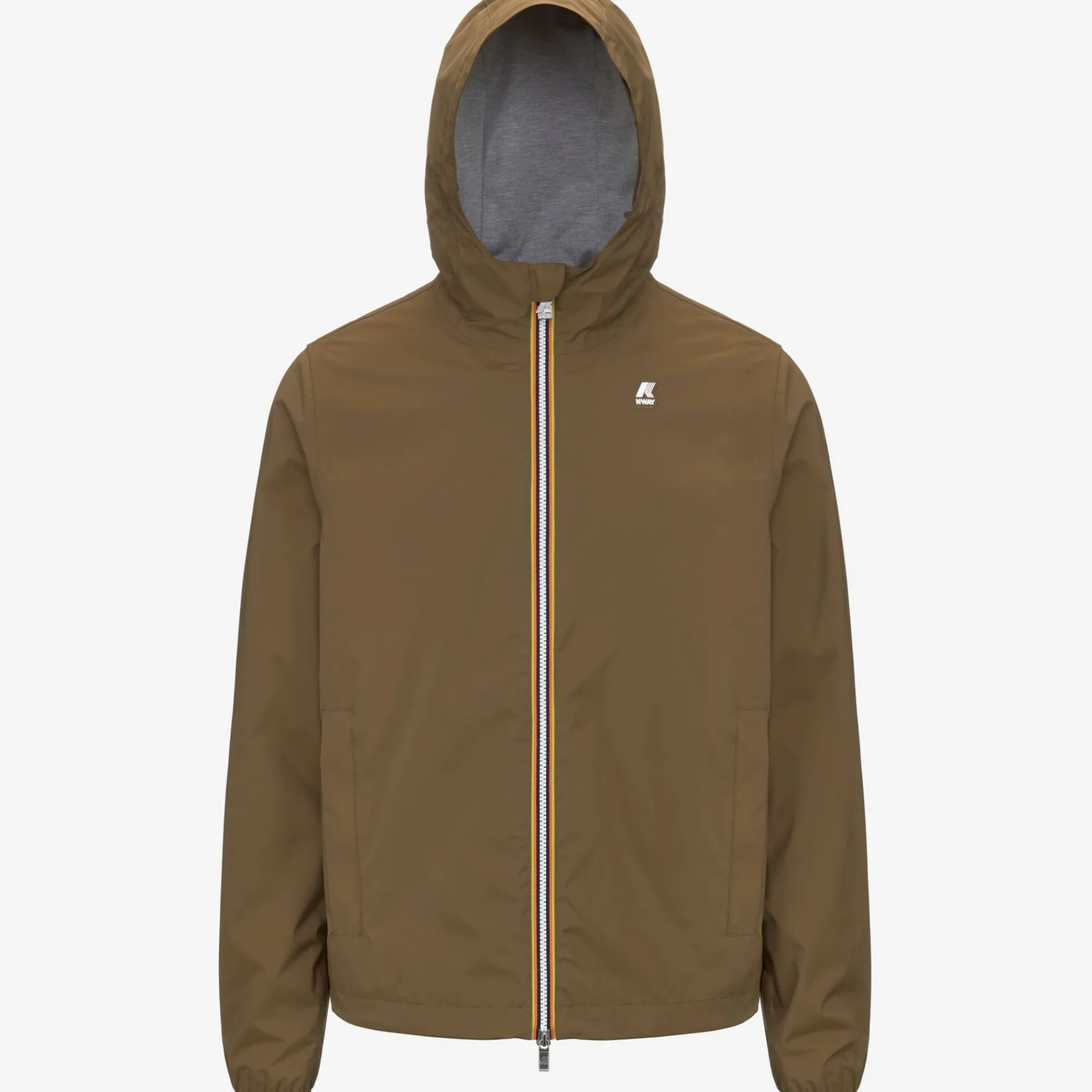 K-WAY Jackstretch Nylon Jersey - Jackets - Short - Man - Brown Corda Best Sale