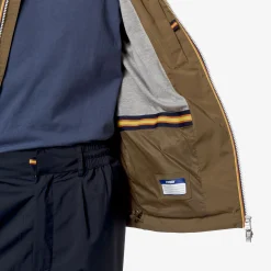 K-WAY Jackstretch Nylon Jersey - Jackets - Short - Man - Brown Corda Best Sale