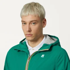 K-WAY Jackstretch Nylon Jersey - Jackets - Short - Man - Green Flash Sale