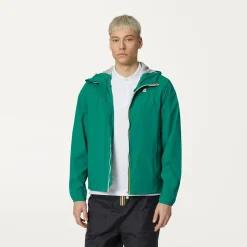 K-WAY Jackstretch Nylon Jersey - Jackets - Short - Man - Green Flash Sale