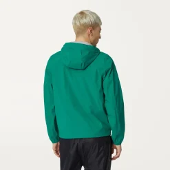 K-WAY Jackstretch Nylon Jersey - Jackets - Short - Man - Green Flash Sale